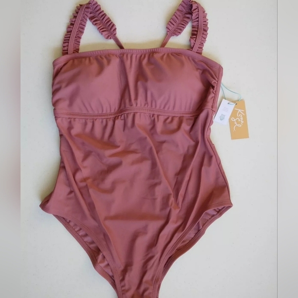 Women's One-Piece Swimsuit Size M   Dusty Rose   Kona Sol - Picture 1 of 9